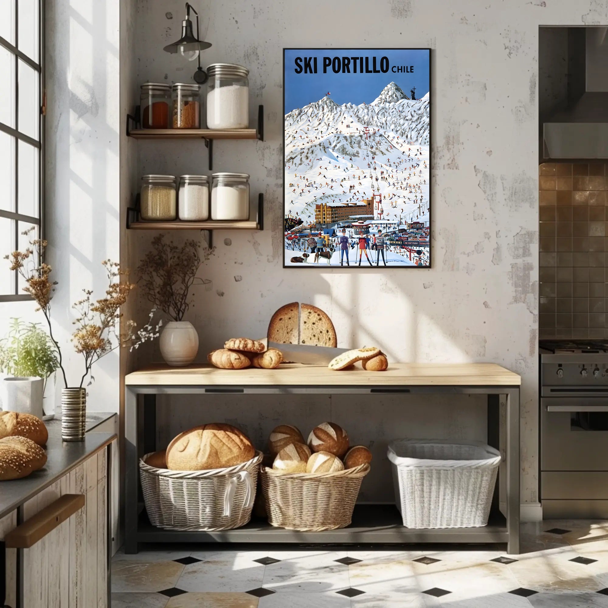 Ski Portillo Chile Vintage Travel Poster PosterGoat