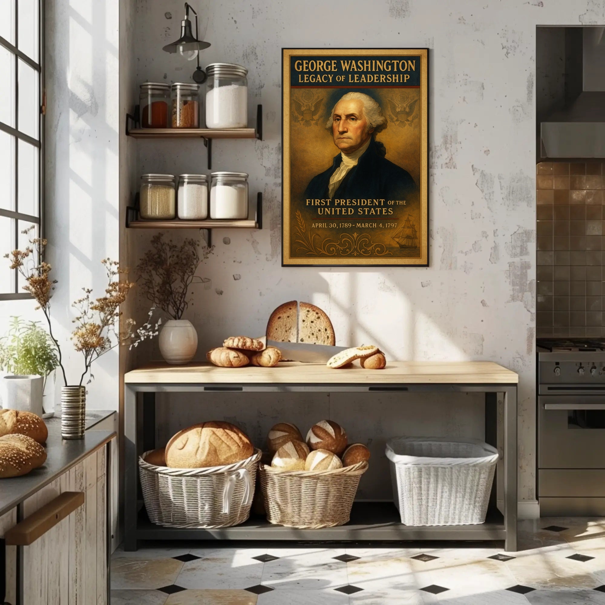 George Washington 1st President Poster PosterGoat