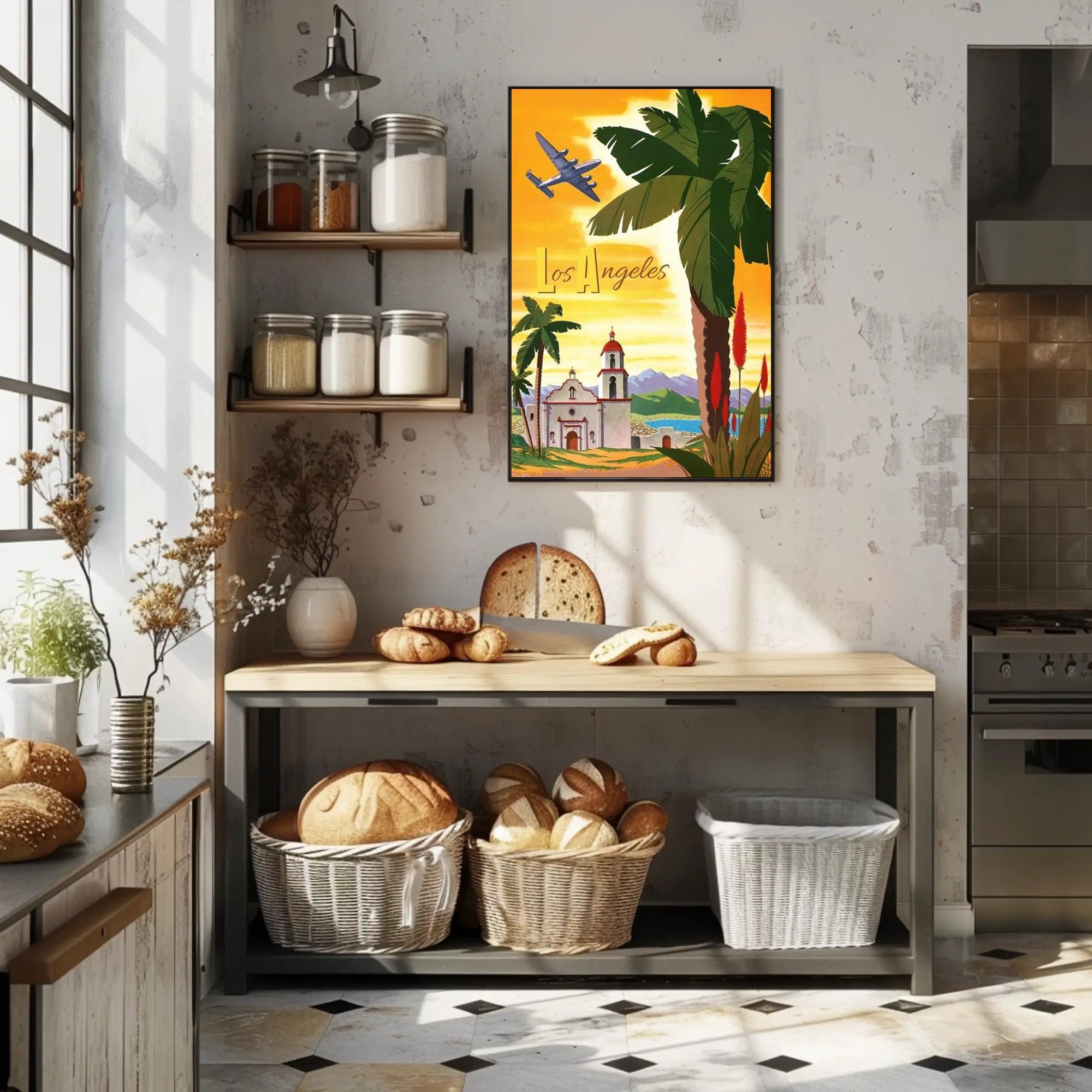 Vintage Los Angeles Travel Poster