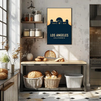 Los Angeles Observatory Silhouette Travel Poster