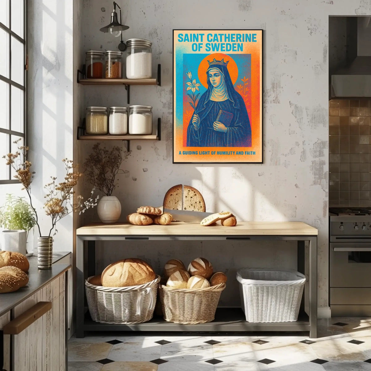Saint Catherine of Sweden Poster
