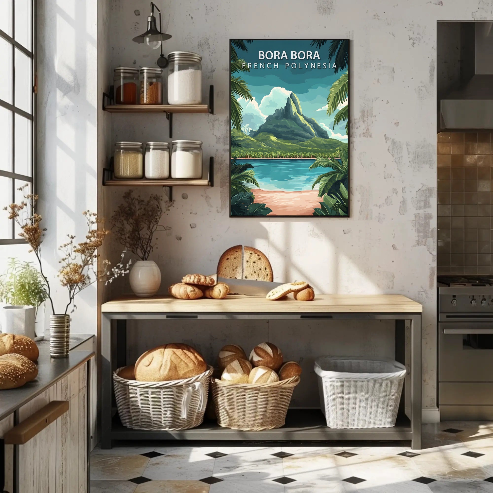 Scenic Bora Bora Travel Poster PosterGoat