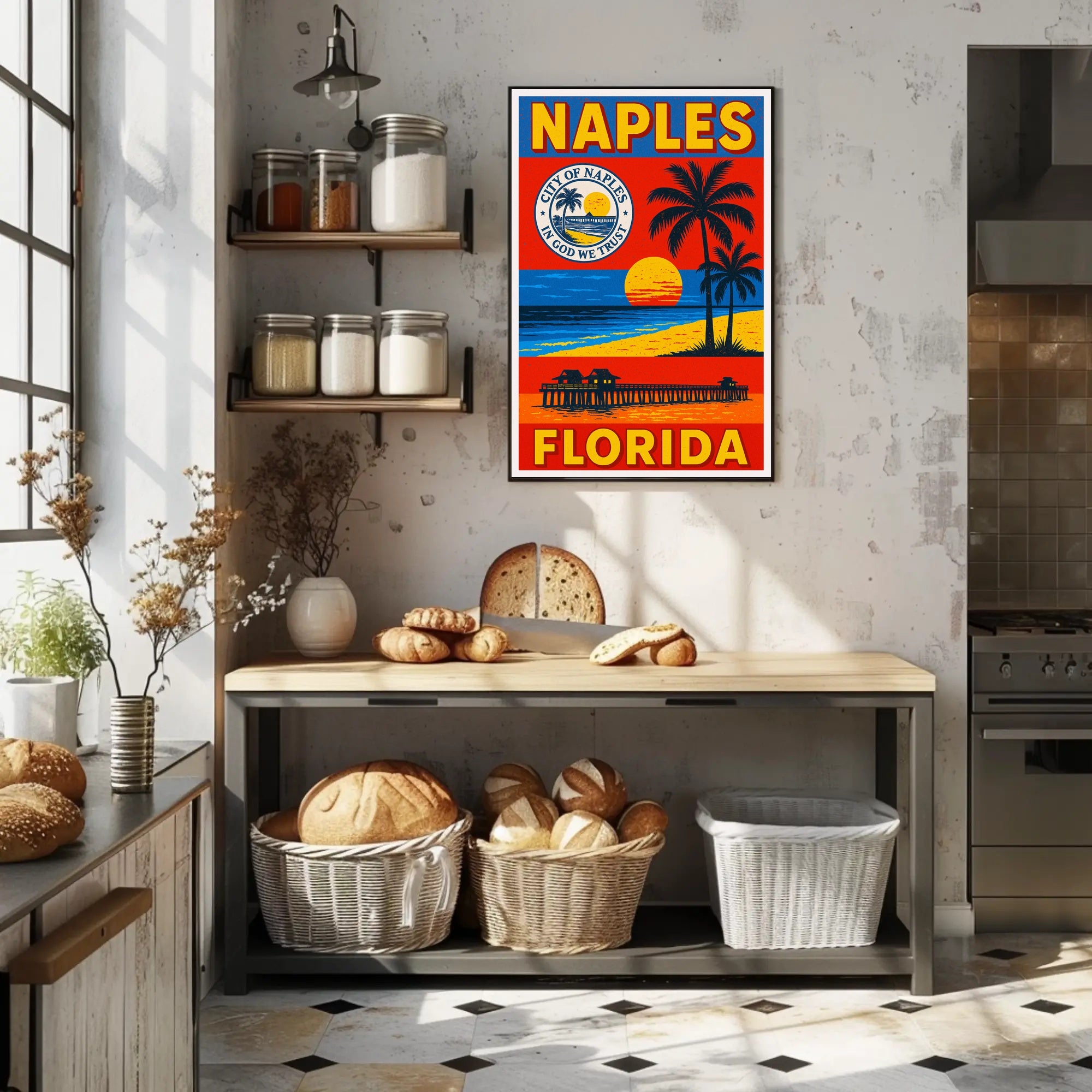 Welcome to Naples, Florida Poster PosterGoat