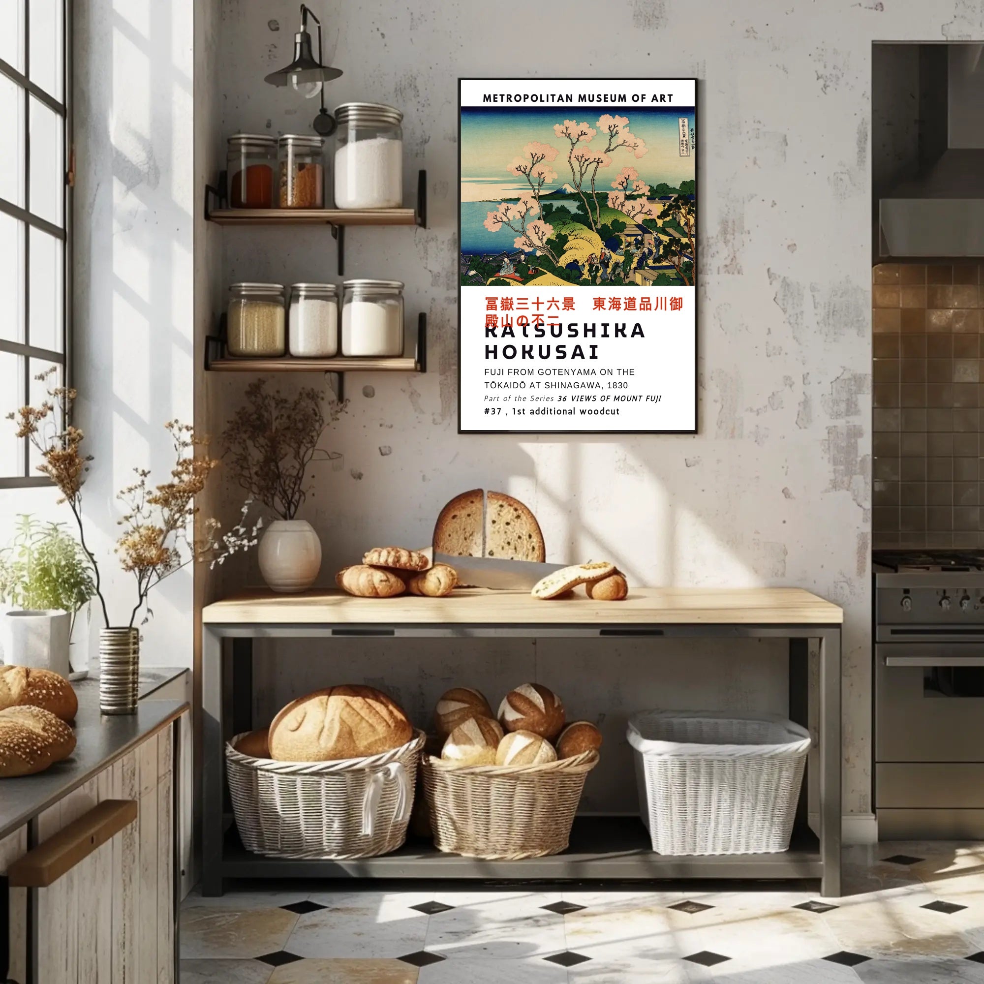 Katsushika Hokusai Fuji from Goten-yama Poster