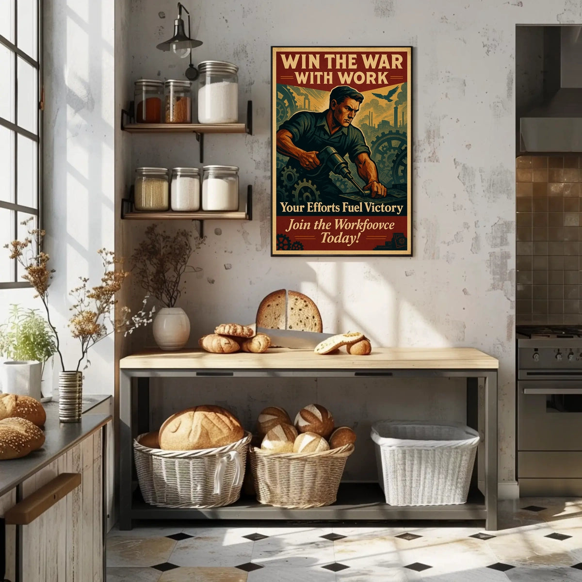 Win the War with Work Poster