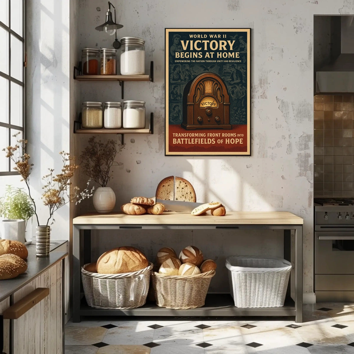 Victory Begins at Home Poster