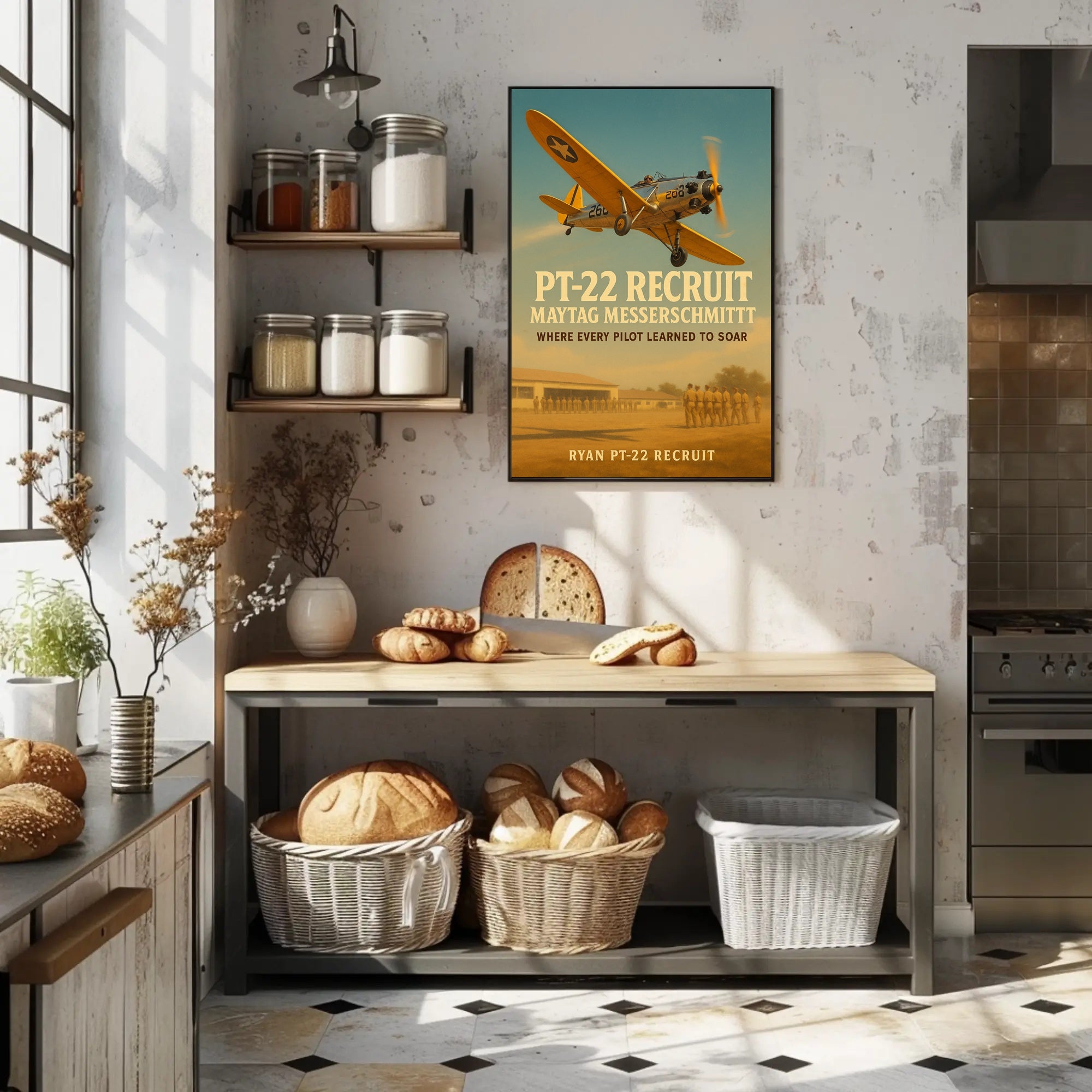 Ryan PT-22 Historic Aircraft WWII Poster
