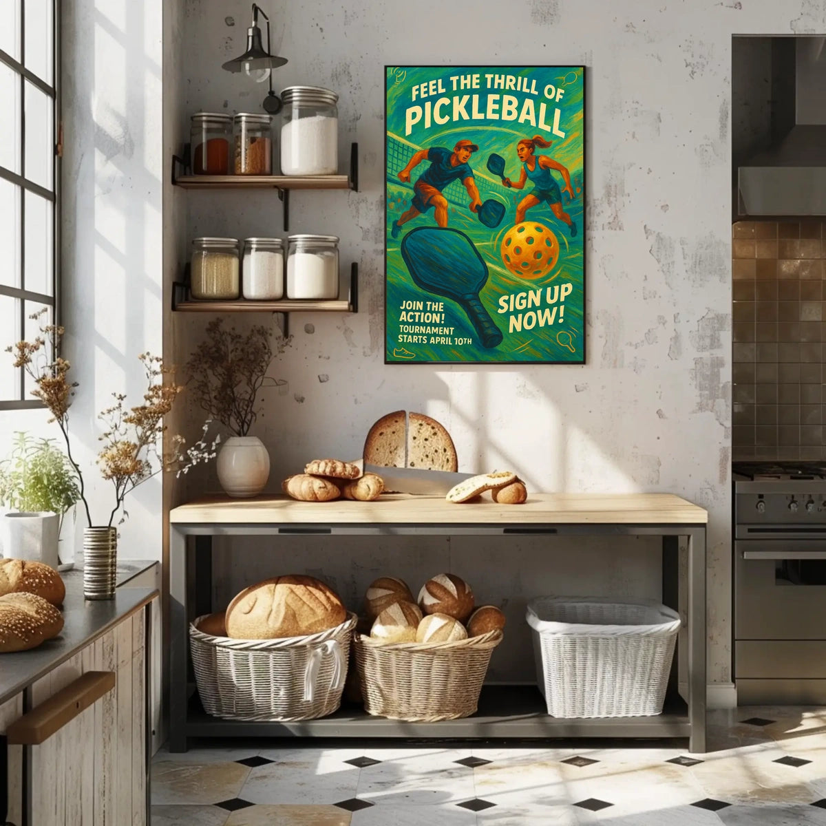 Pickleball Tournament Join the Action Poster