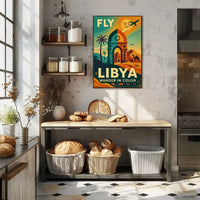 Wander in Color Libya Travel Adventure Poster PosterGoat