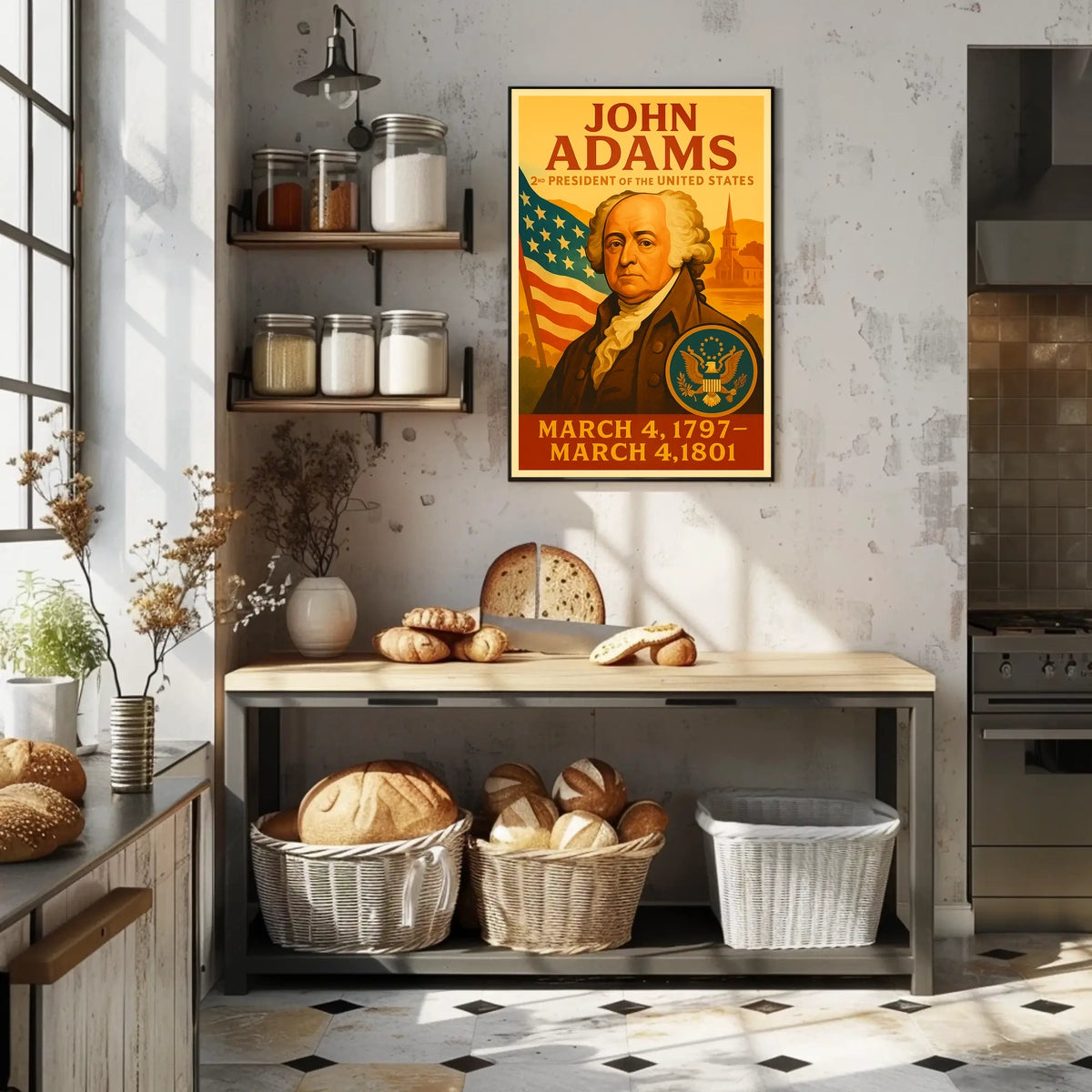 John Adams 2nd President Poster