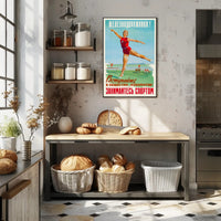 Soviet-Era Fitness Inspiration Sports Poster