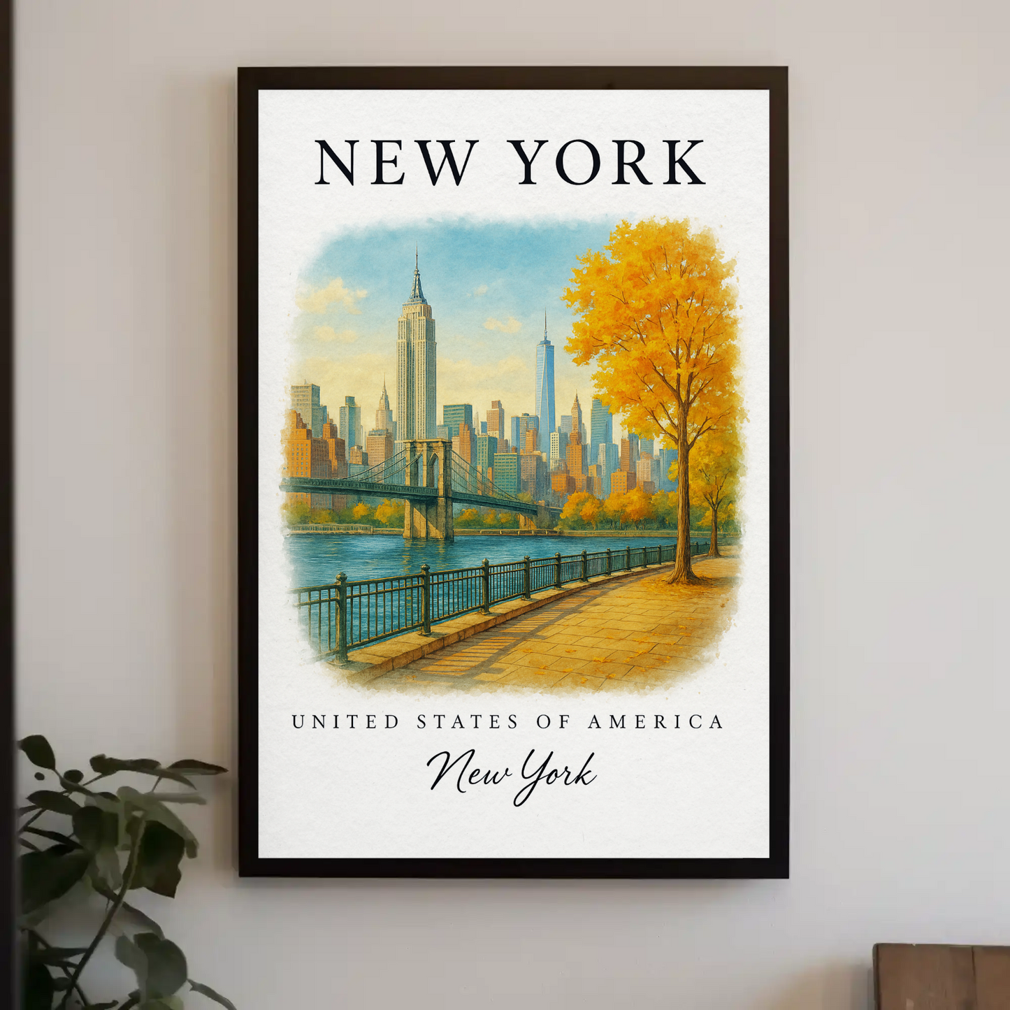 New York, New York Signature Series Vintage Travel Poster