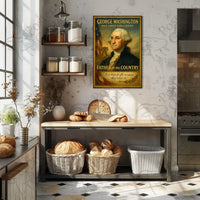George Washington Patriotic Historical Presidential Poster