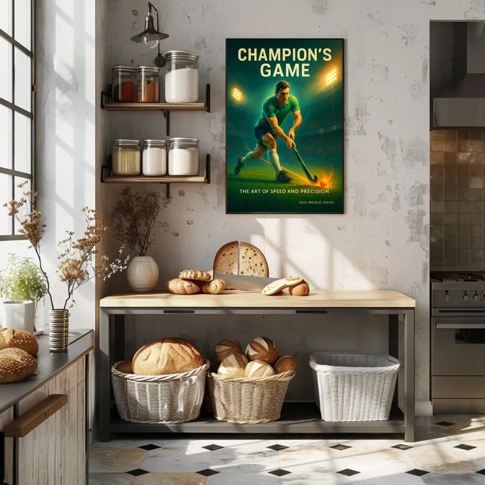 Champion's Game Dynamic Sports Action Poster PosterGoat
