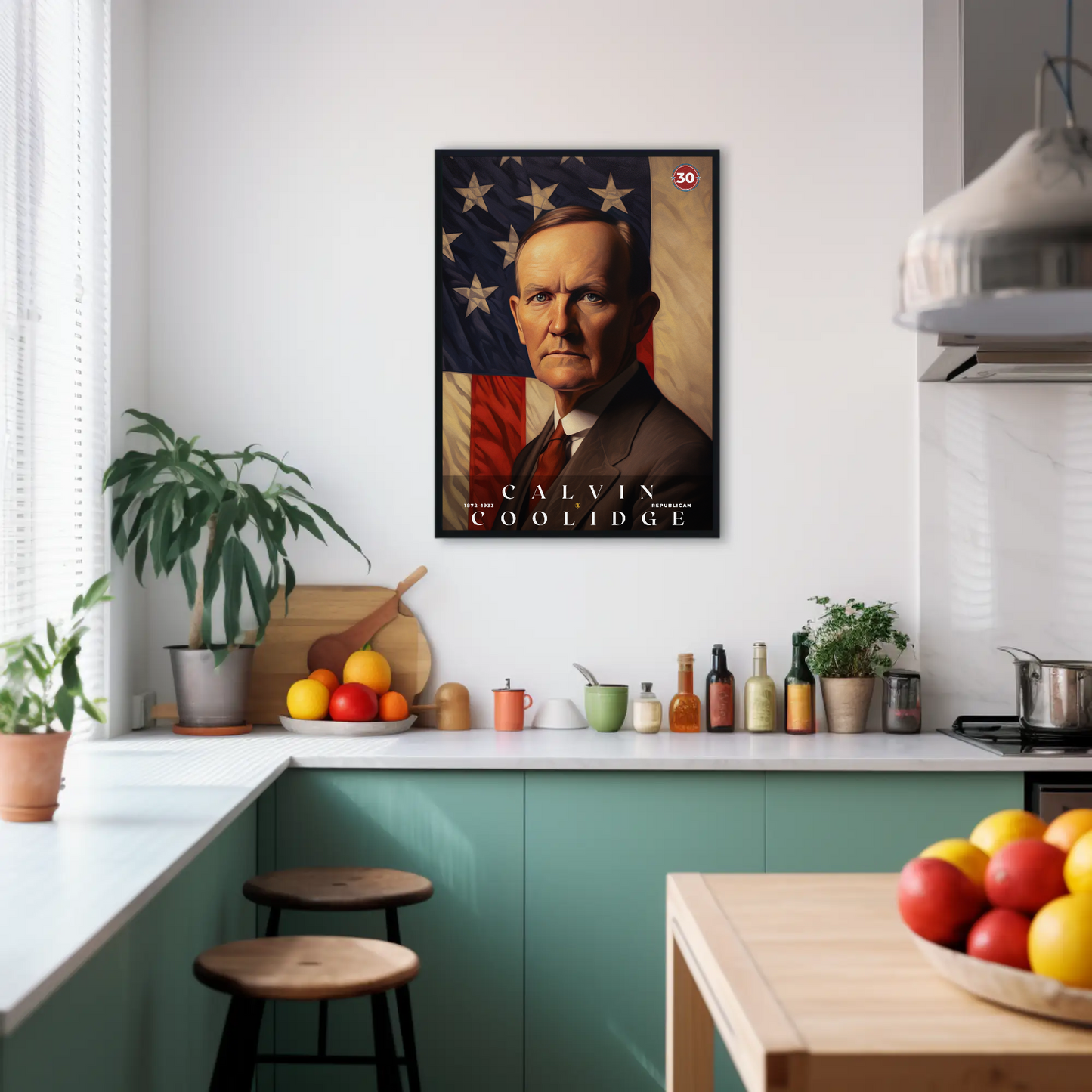 Calvin Coolidge 30th President Of The United States Portrait