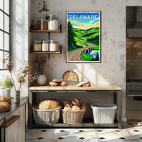 Scenic Delaware Roadway Poster