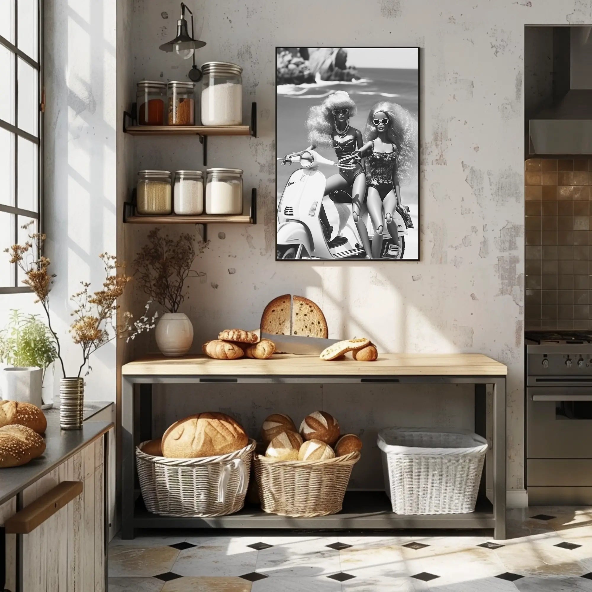 Stylish Summer Adventure Vintage Fashion Pop Culture Poster PosterGoat