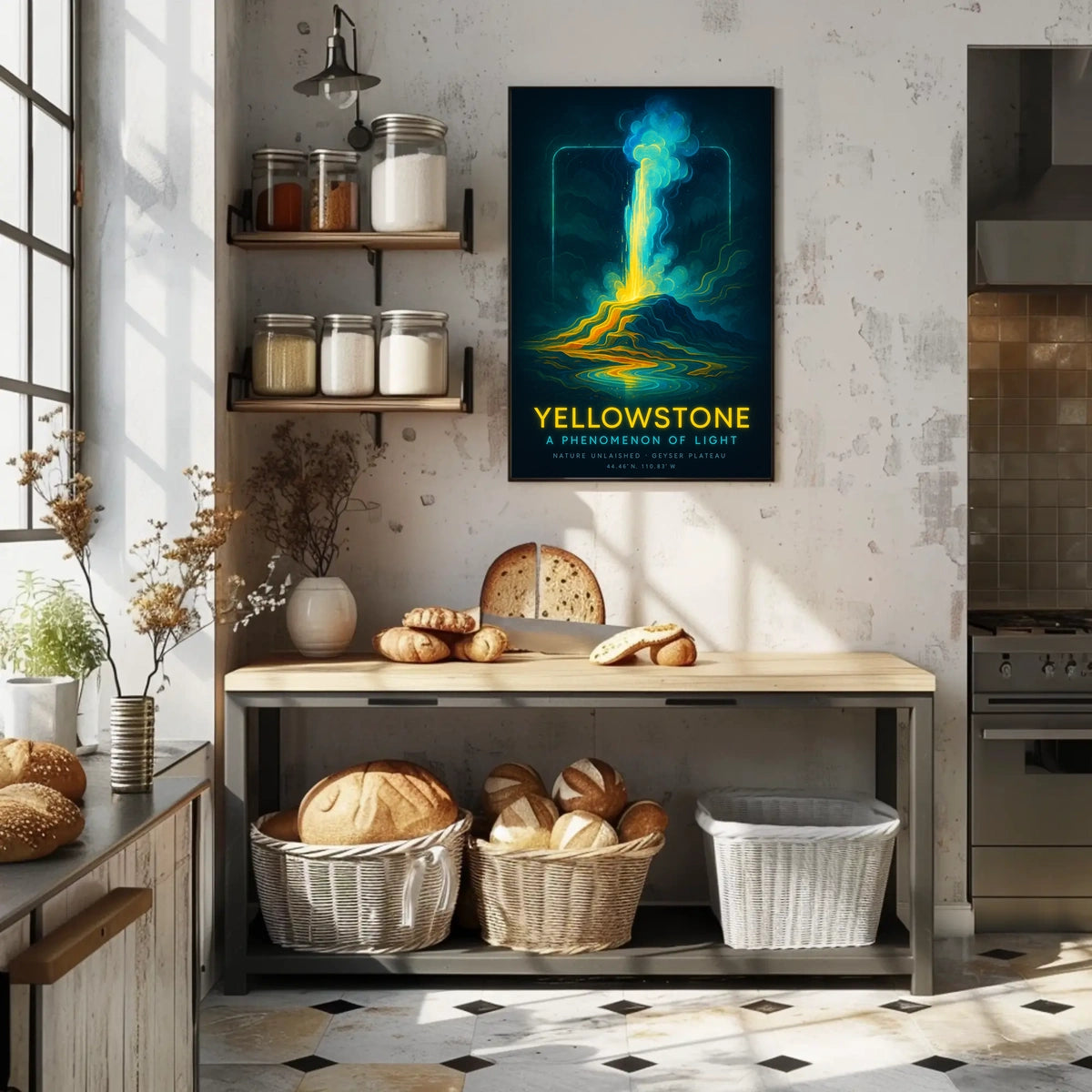Yellowstone A Phenomenon of Light Poster