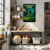 Champion's Game Field Hockey Sports Poster PosterGoat
