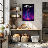 Las Vegas City of Lights Poster PosterGoat
