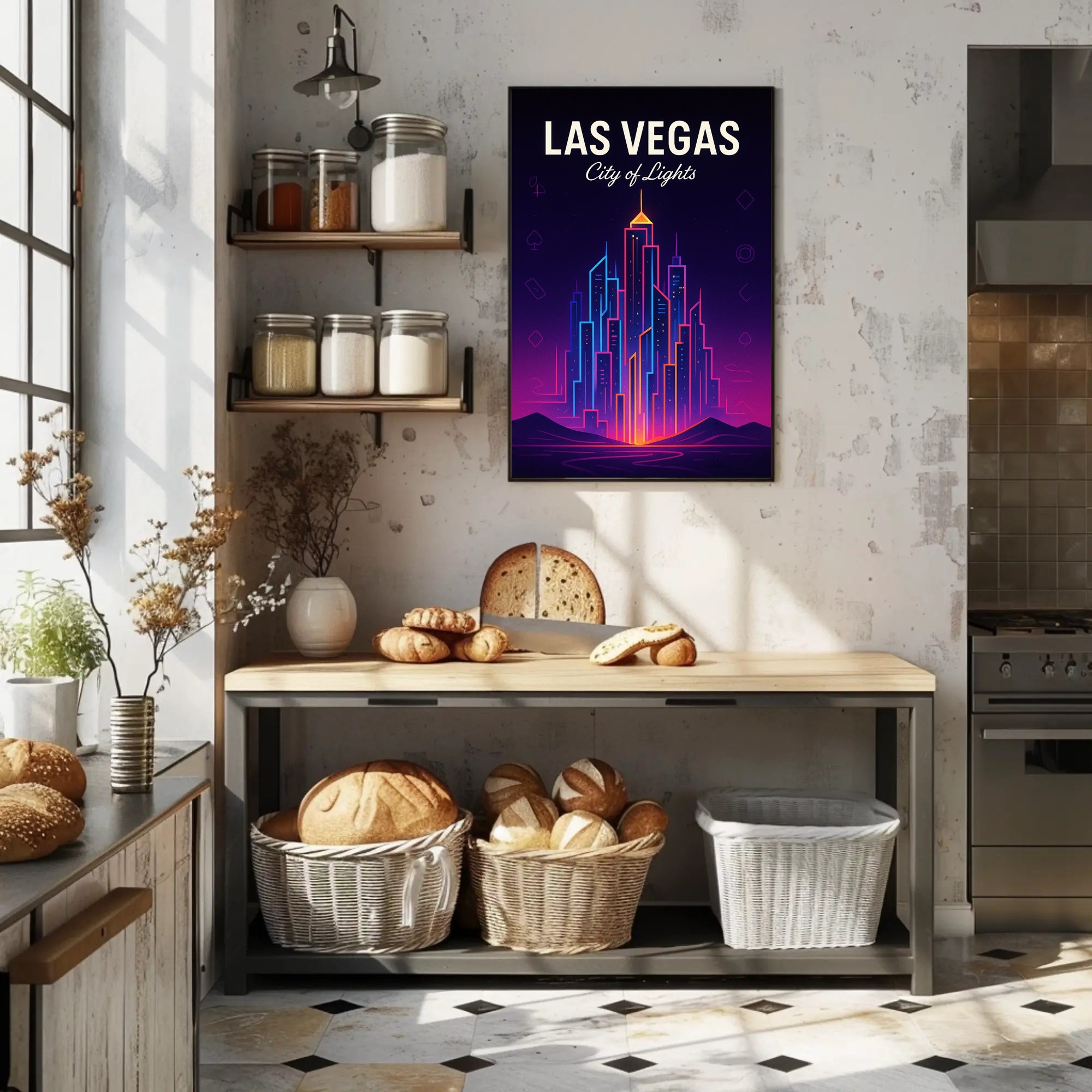 Las Vegas City of Lights Poster PosterGoat