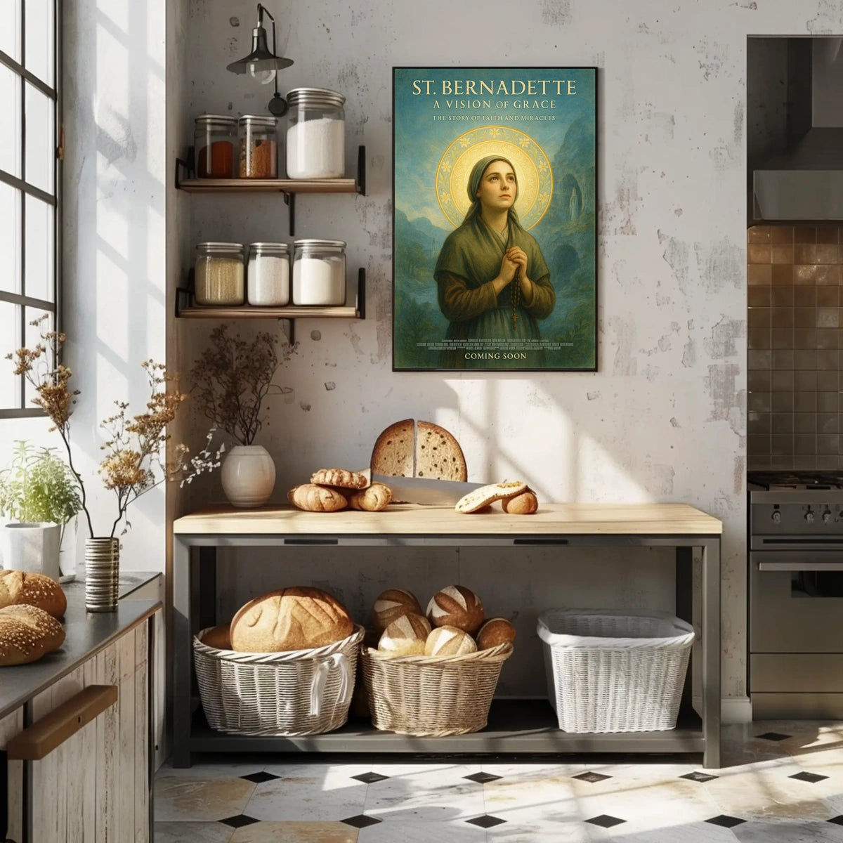 St. Bernadette A Vision of Grace Poster