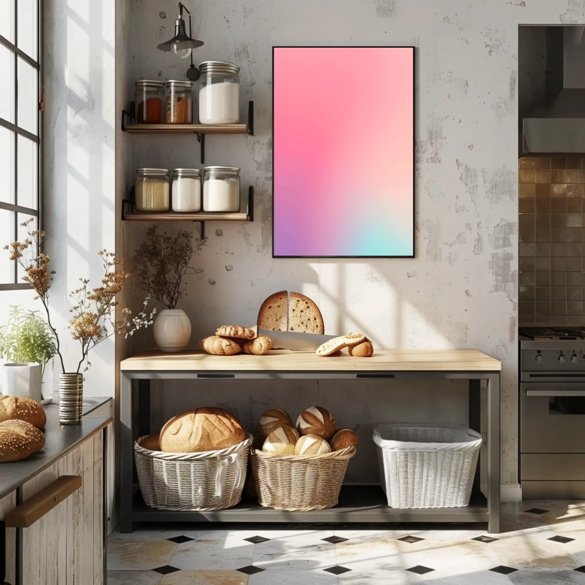 Vibrant Gradient Art Poster