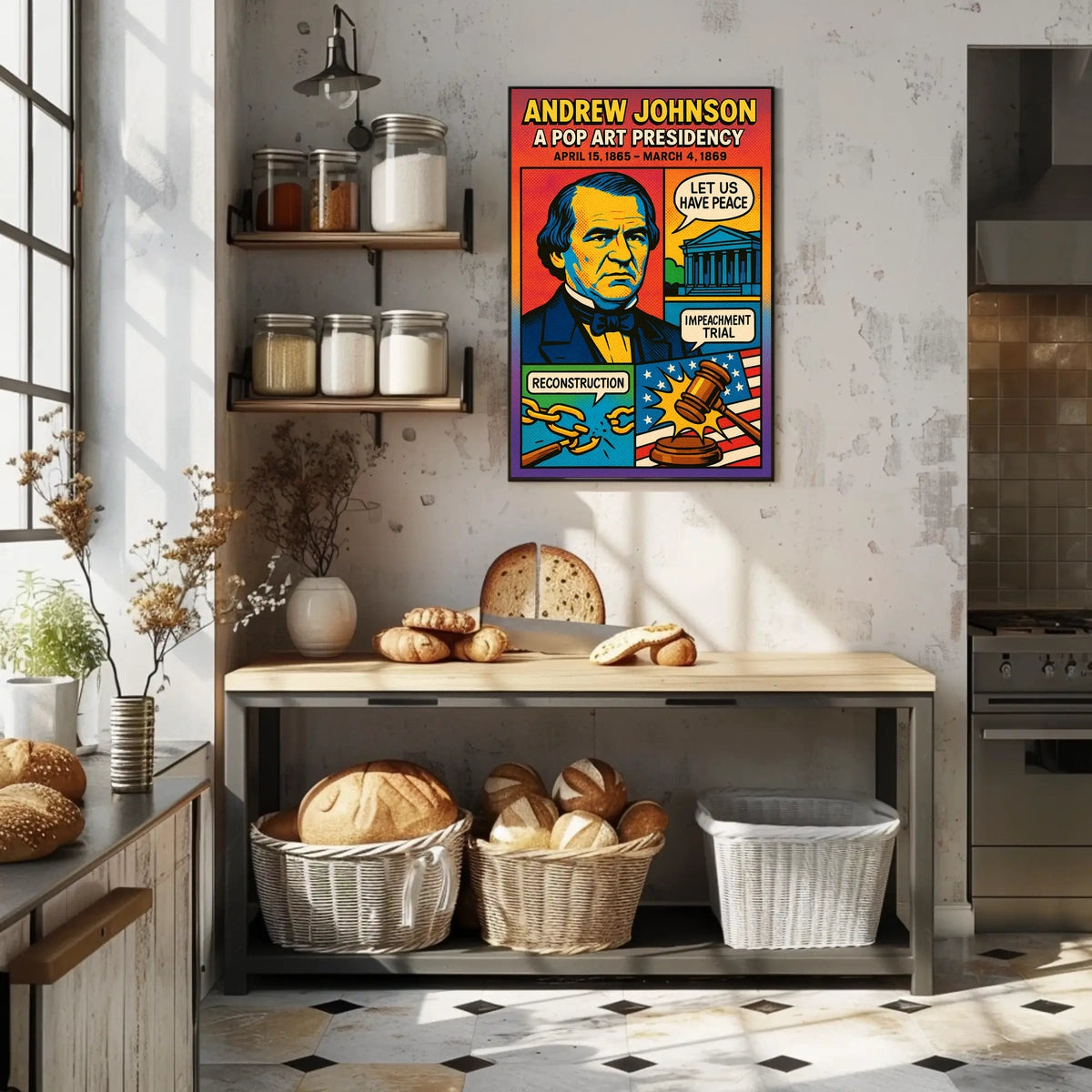Andrew Johnson A Pop Art Presidency Poster