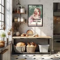 Santa Encourages Investment in America Poster PosterGoat