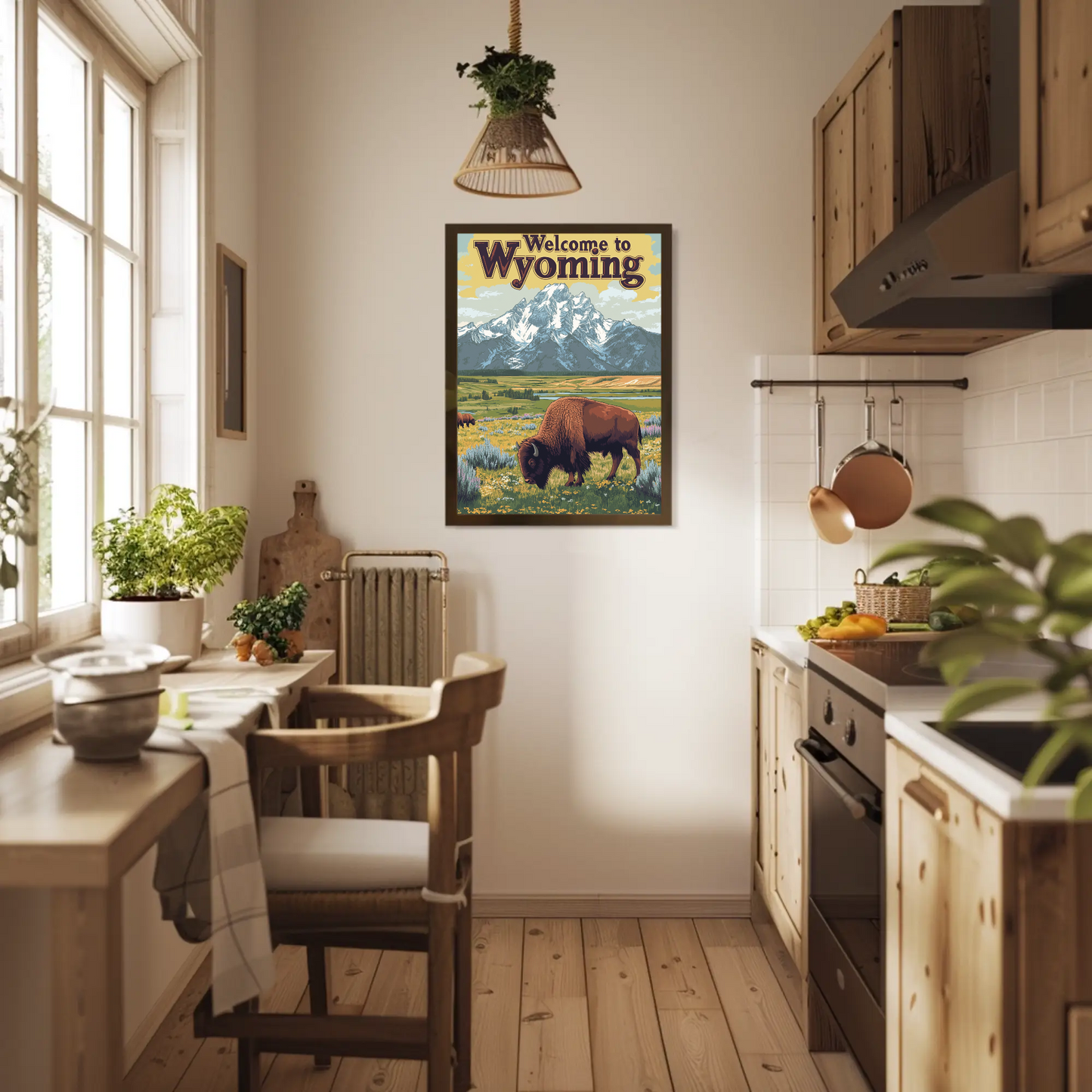 Welcome to Wyoming Vintage Poster