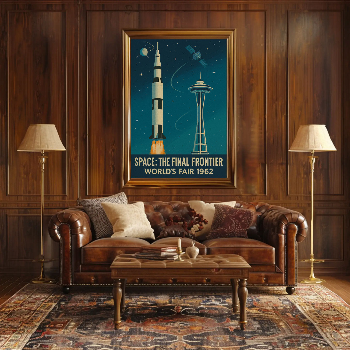 Space Frontier World's Fair 1962 Poster