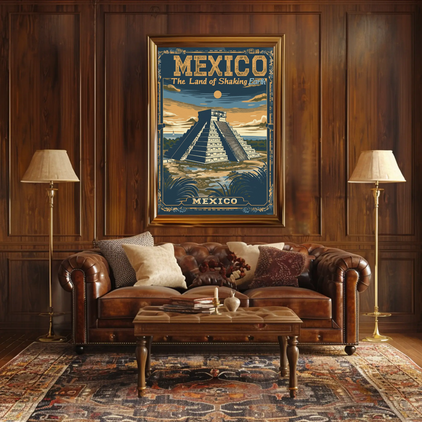 Mexico Chichen Itza Pyramid Heritage Poster Poster