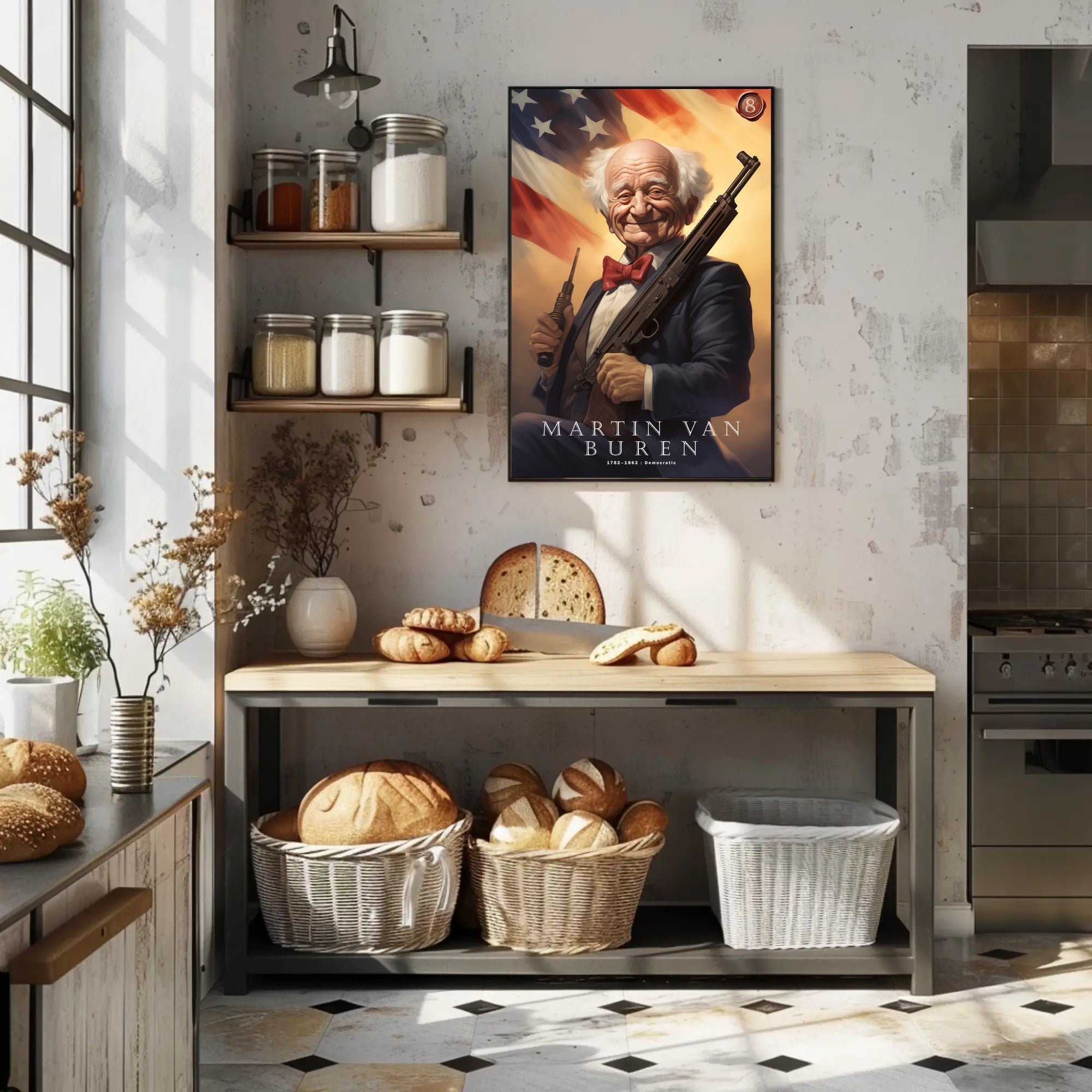 Martin Van Buren with a Modern Twist Poster
