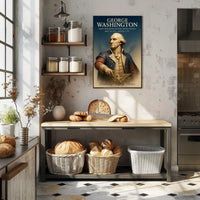 George Washington Portrait Celebrating America's Historical Legacy Poster