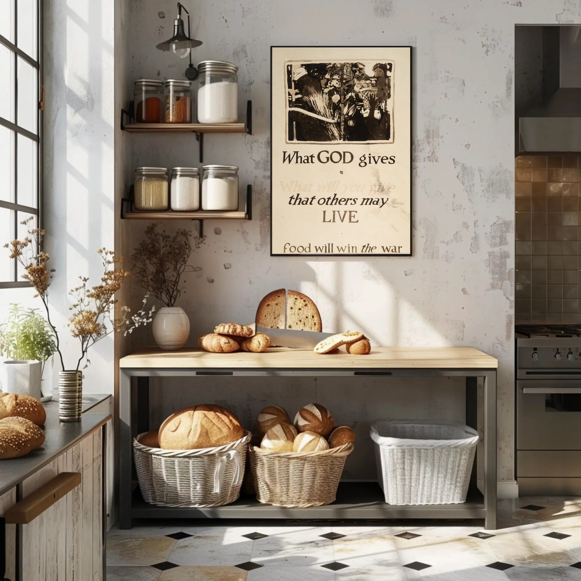 World War I Food Conservation Propaganda Poster PosterGoat