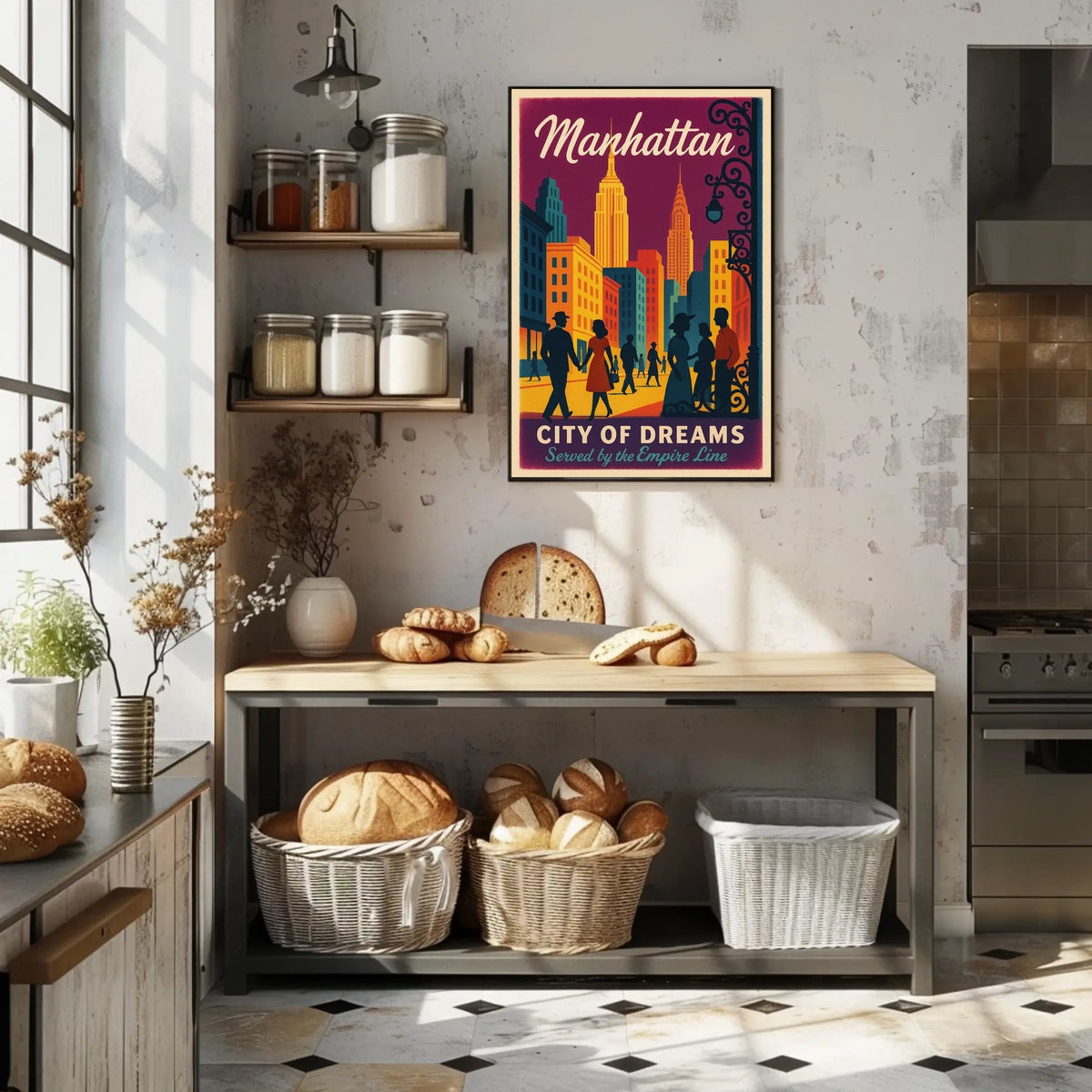 City of Dreams Vintage Manhattan Poster