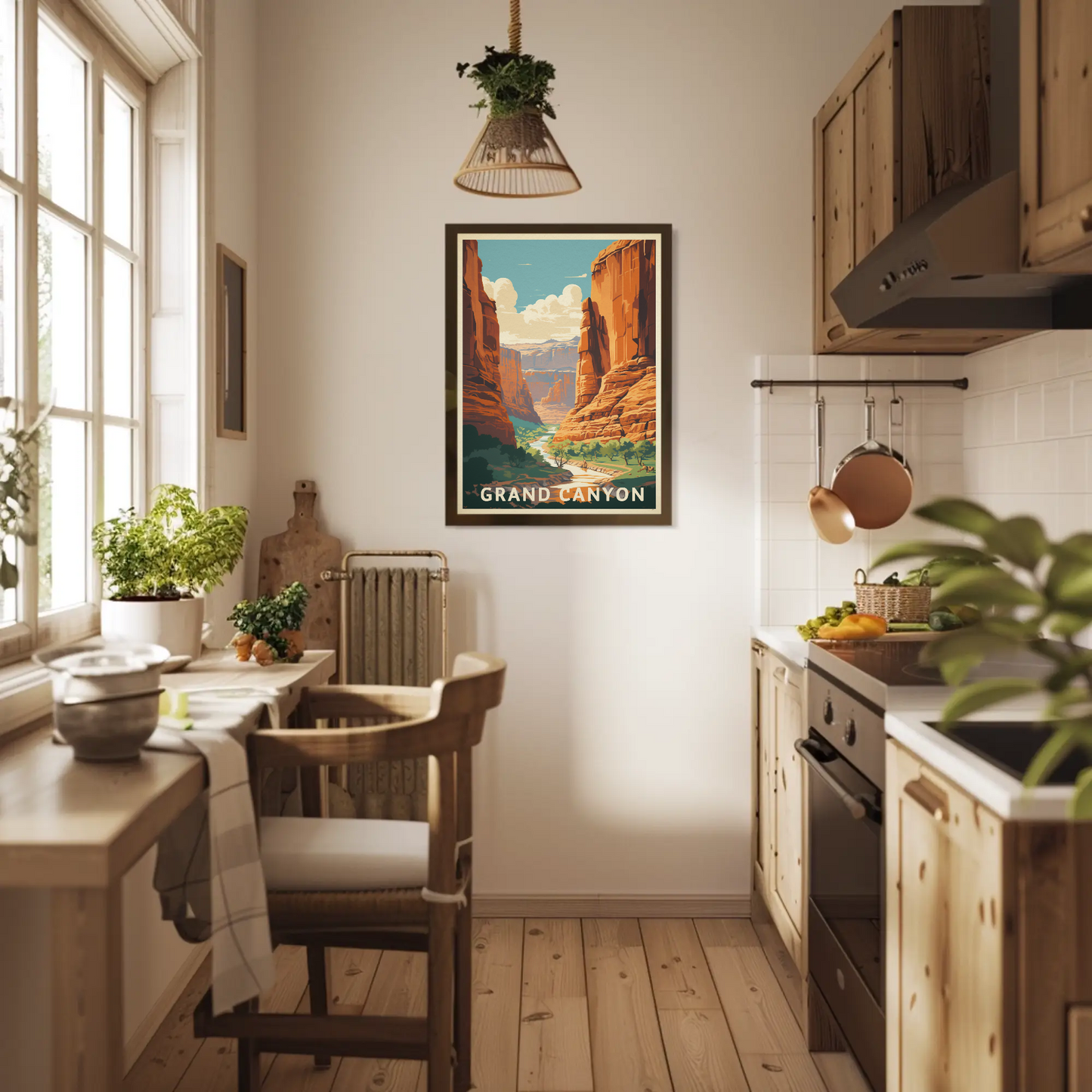 Grand Canyon River Vintage Travel Poster