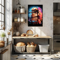 Sonic Aviator Futurism Bird Living Room Poster