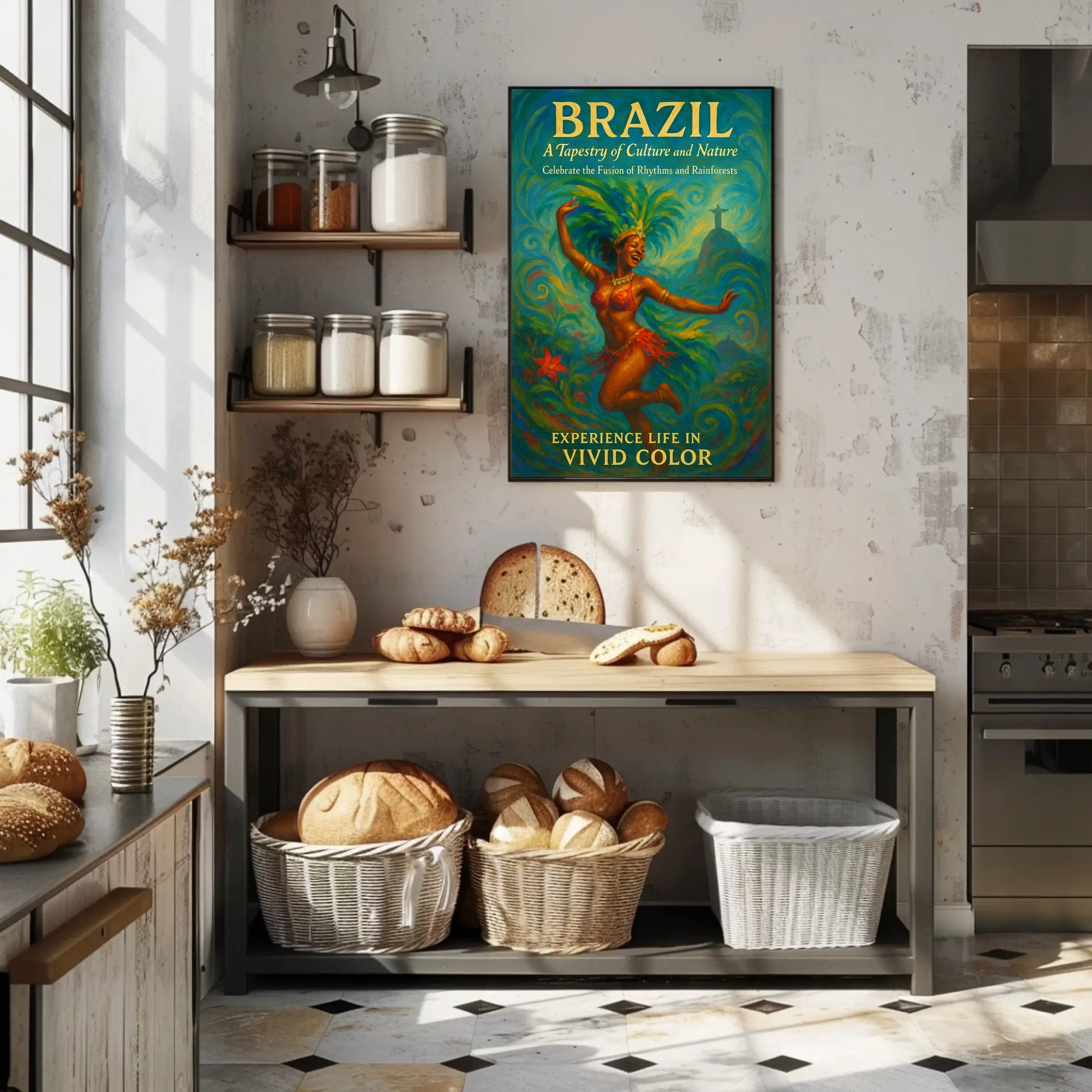 Brazil A Tapestry Of Culture And Poster