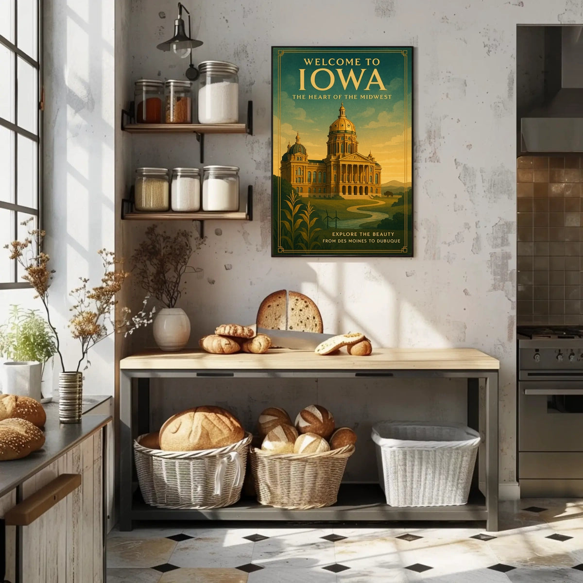 Welcome to Iowa The Heart of the Midwest Poster