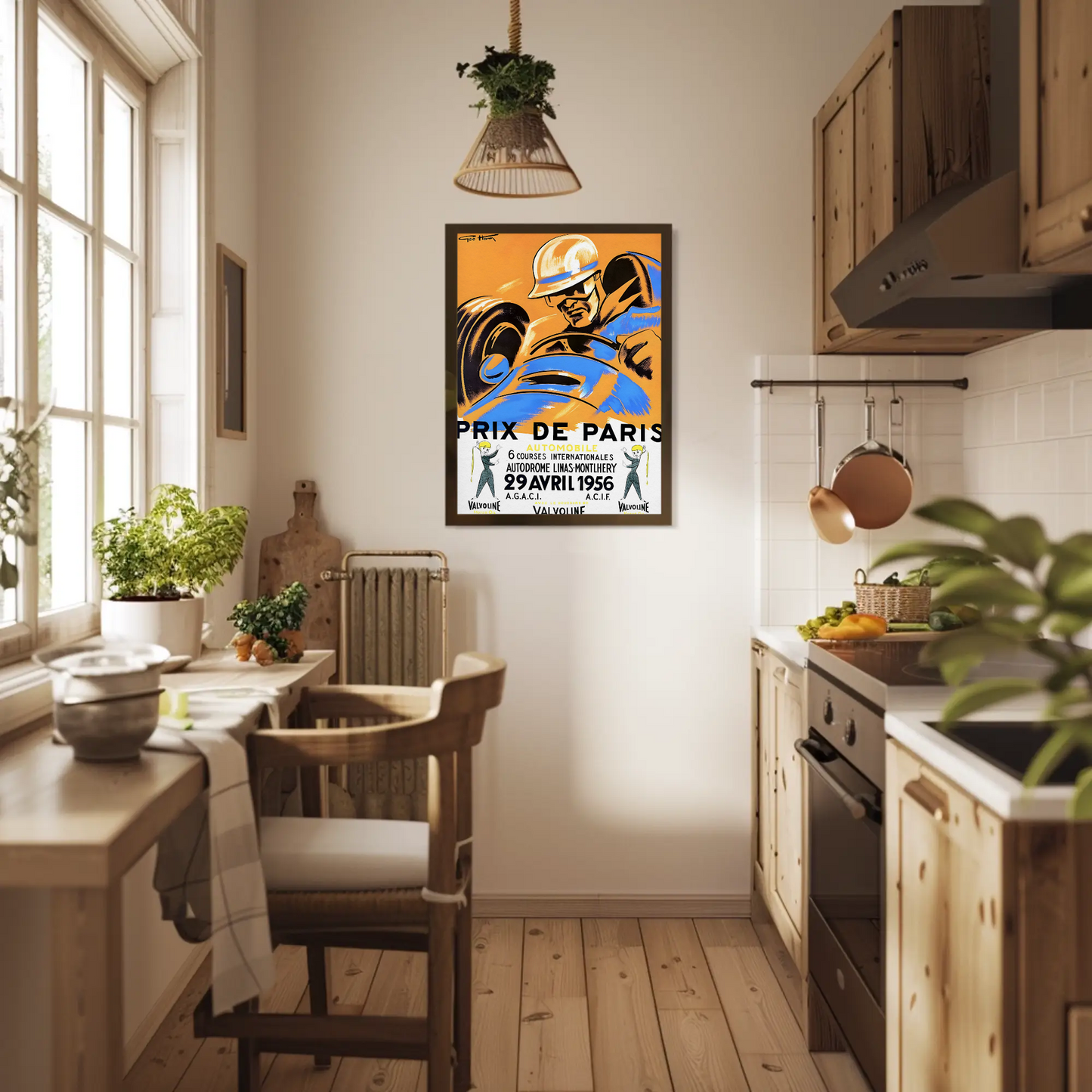 Prix de Paris – 1956 Valvoline Race Poster