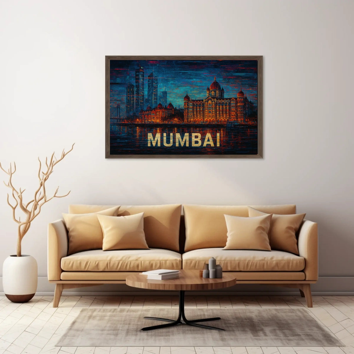Mumbai Skyline Art Poster