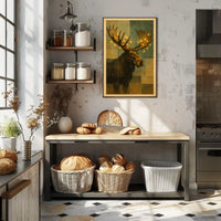 Illuminated Moose Poster