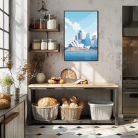 Sydney Opera House Modern Art Poster Print