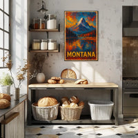 Montana Landscape Wanderlust Decor Poster