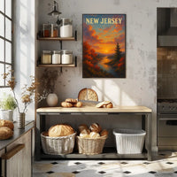New Jersey Sunset Poster