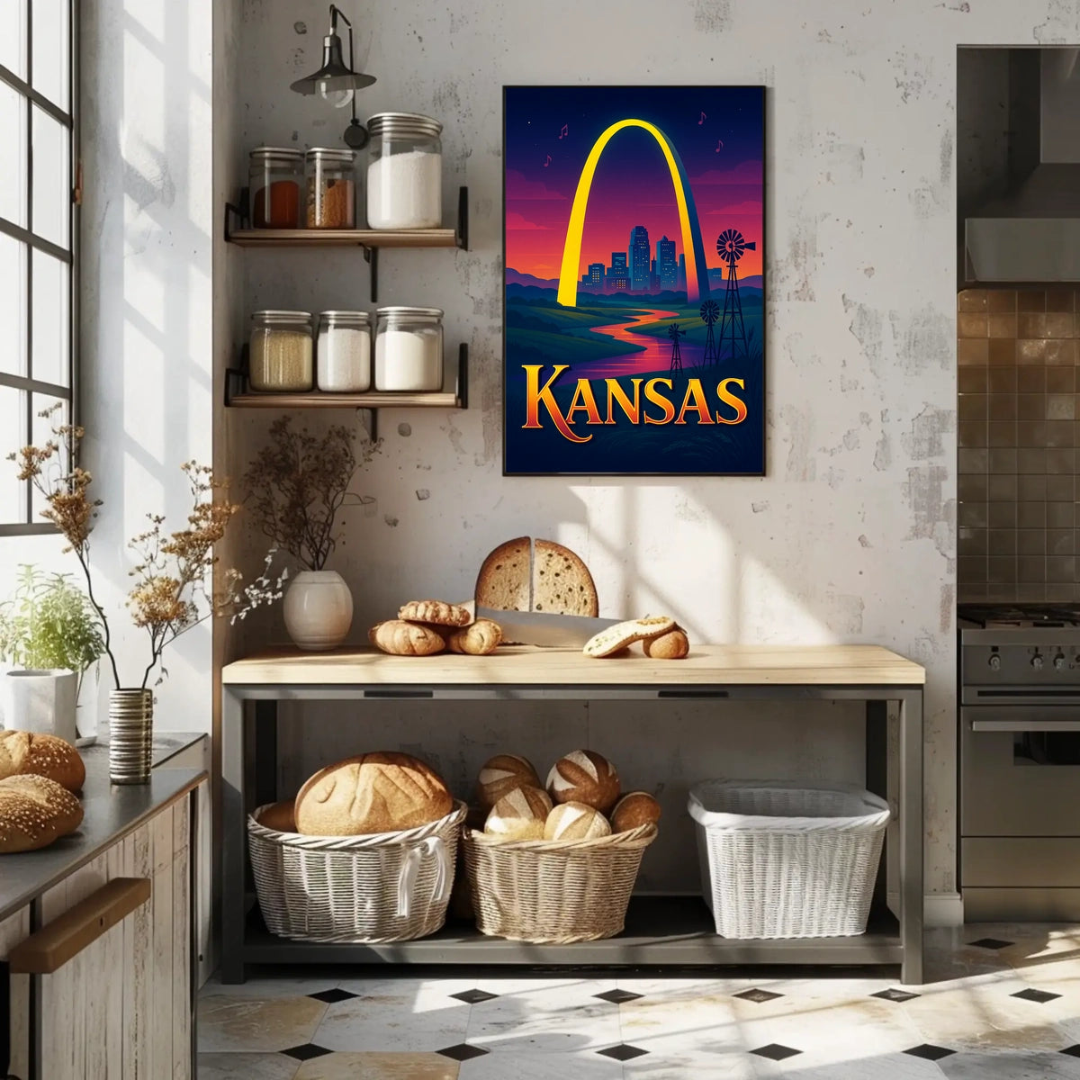 Kansas A Vibrant Tribute Poster