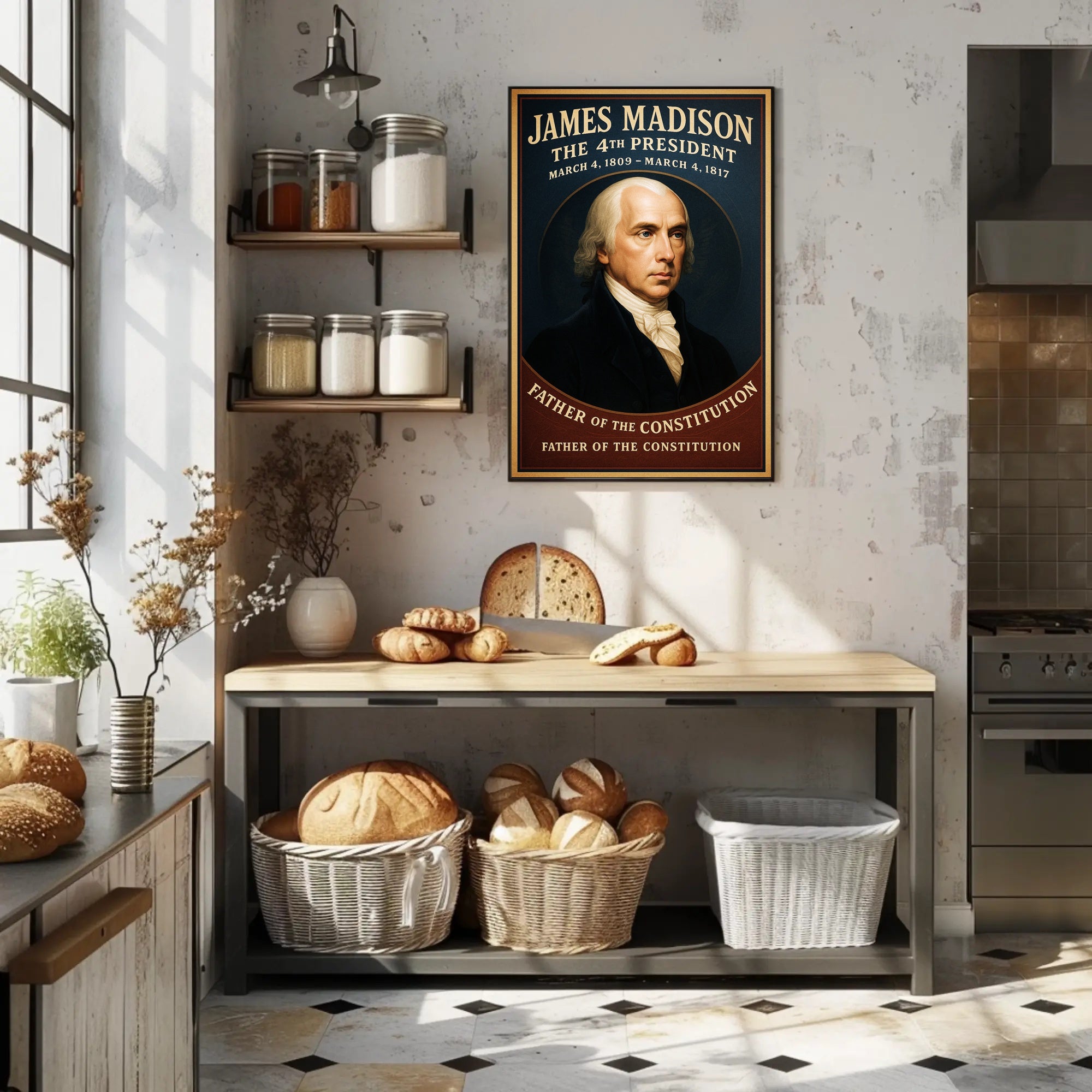 James Madison 4th President Poster PosterGoat