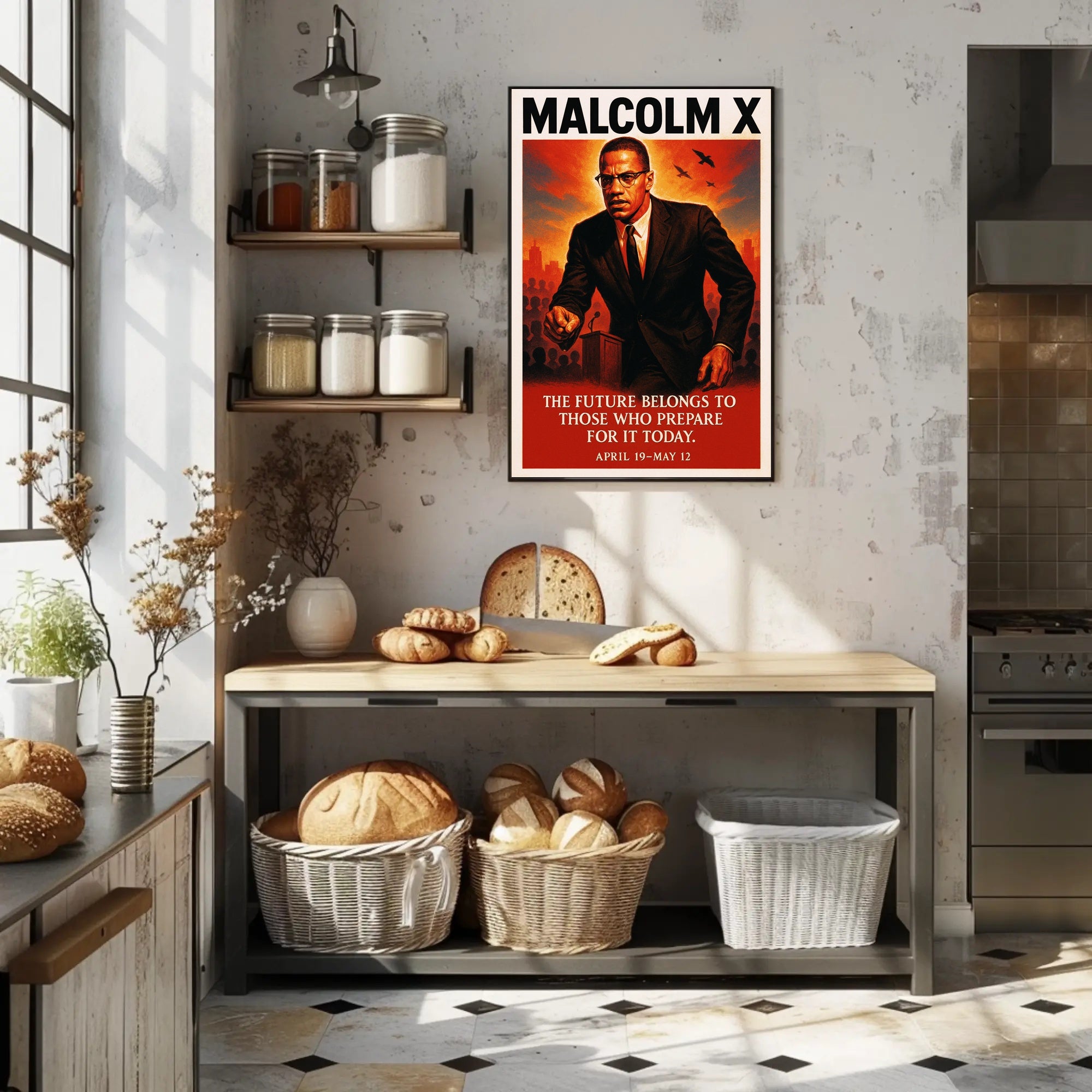 Malcolm X Vision for the Future Poster PosterGoat