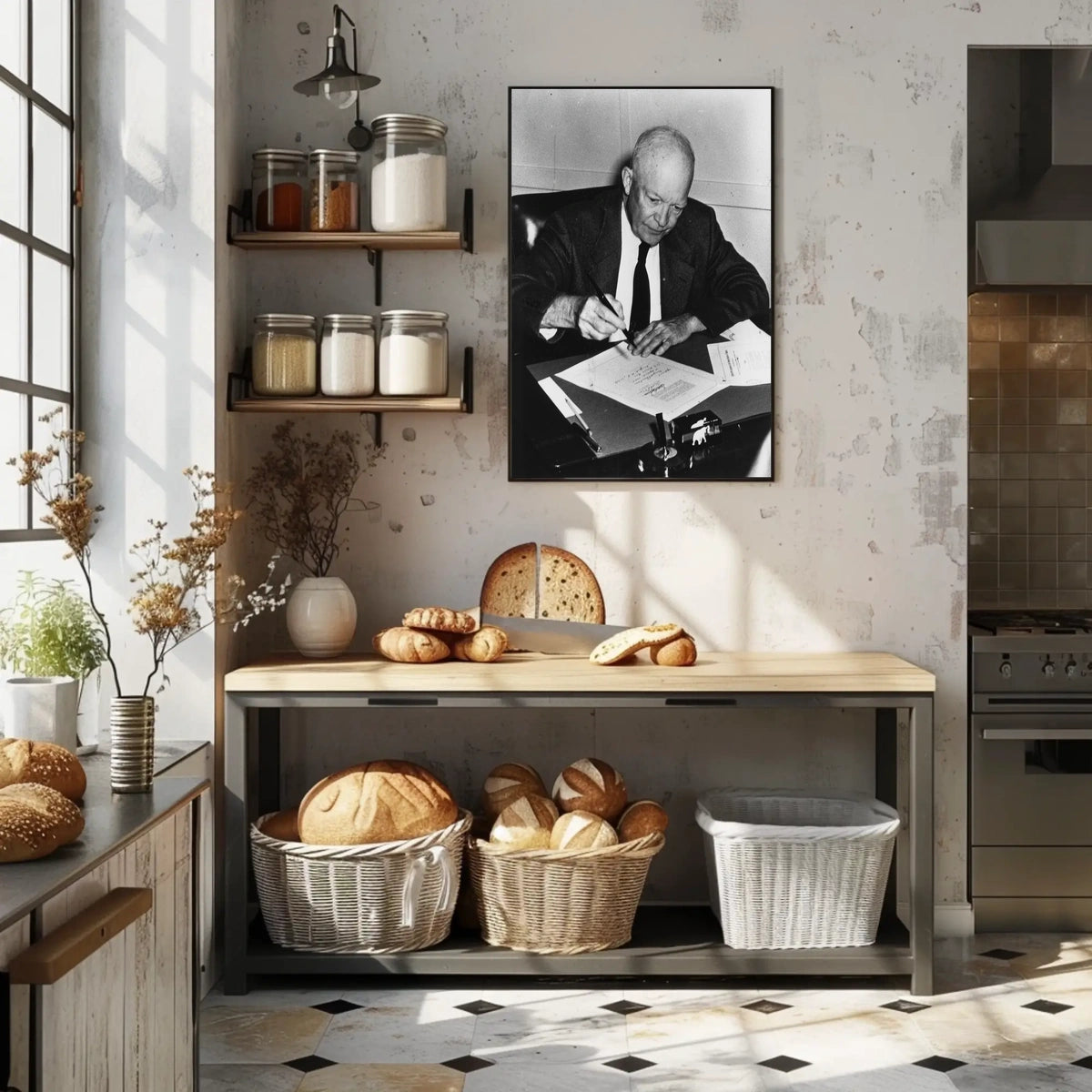 Candid Working Portrait – Dwight D. Eisenhower Poster